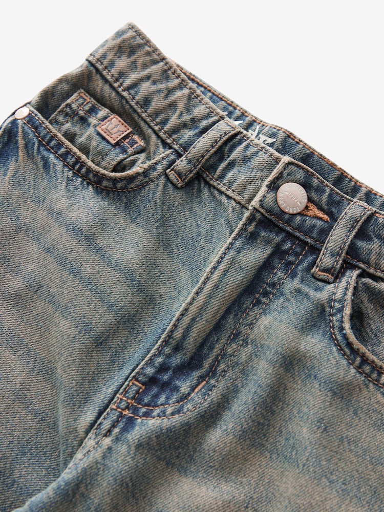 Denim Loose Fit Authentic 100% Cotton Jeans (3-16yrs) - Image 3 of 3