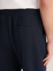 Asul - Peckham Rye Jersey Interlock Trousers - Larawan 4 ng 11