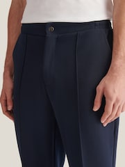 Asul - Peckham Rye Jersey Interlock Trousers - Larawan 5 ng 11