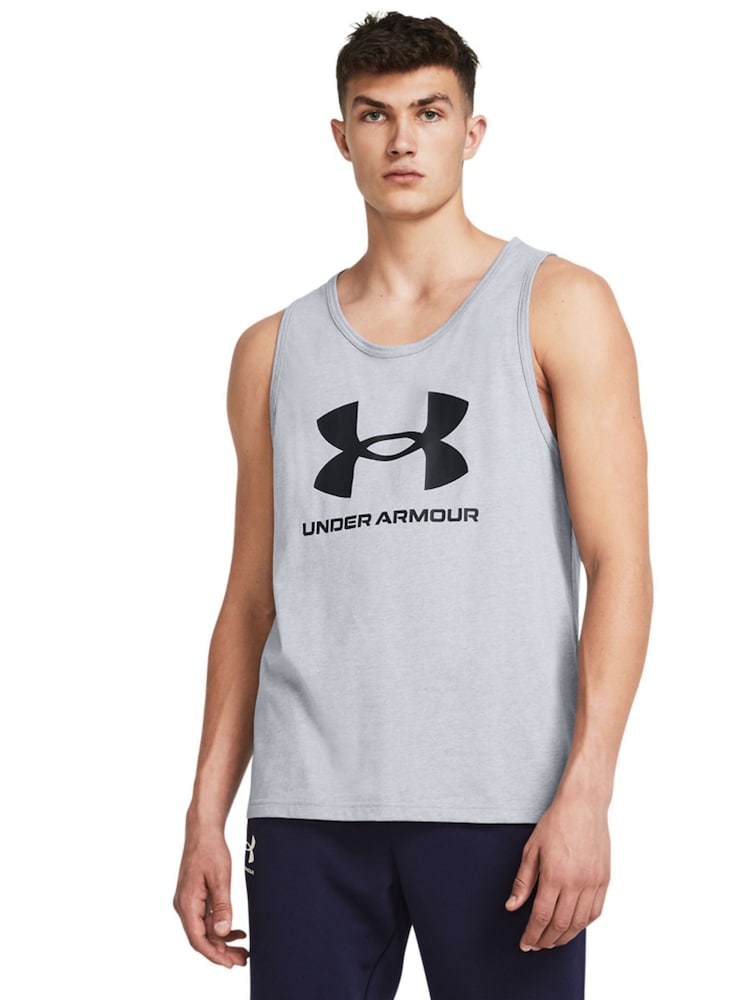 Under Armour Grey/Black Sportstyle Logo Vest - Image 1 of 4