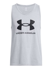 Under Armour Grey/Black Sportstyle Logo Vest - Image 3 of 4