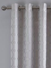 Appletree Silver Cassina Eyelet Curtains - Image 3 of 4