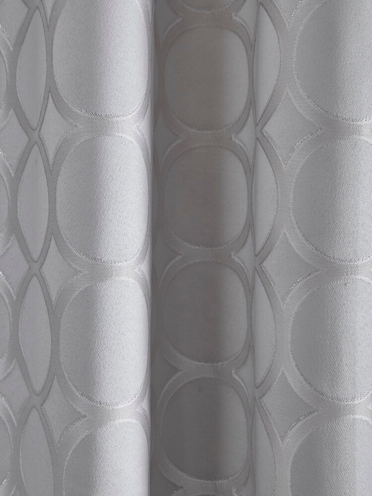 Appletree Silver Cassina Eyelet Curtains - Image 4 of 4