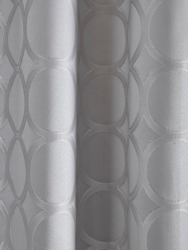 Appletree Silver Cassina Eyelet Curtains - Image 4 of 4 Appletree Silver Cassina Eyelet Curtains - Image 4 of 4