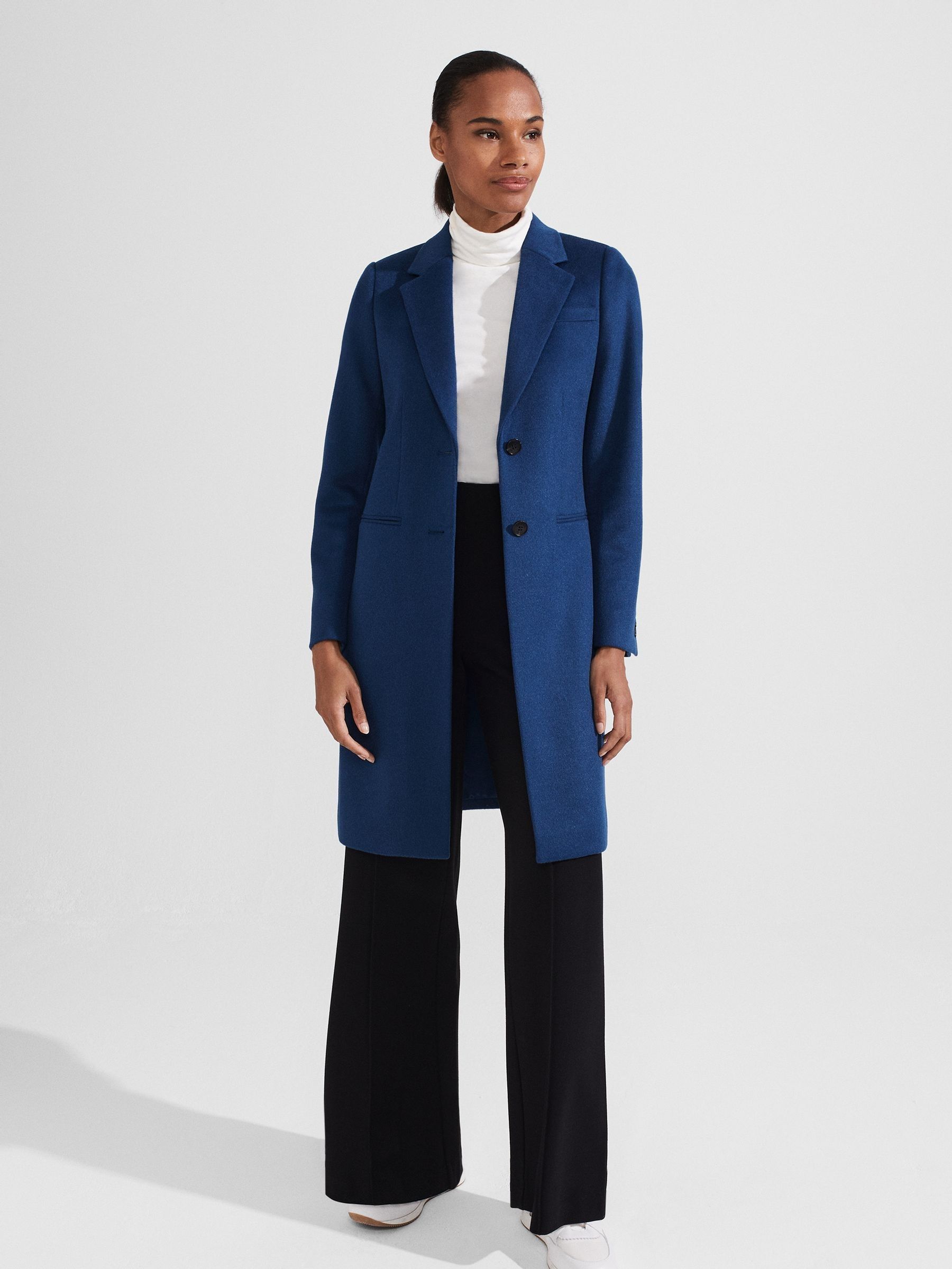 Buy Hobbs Blue Petite Tilda Coat from Next United Arab Emirates