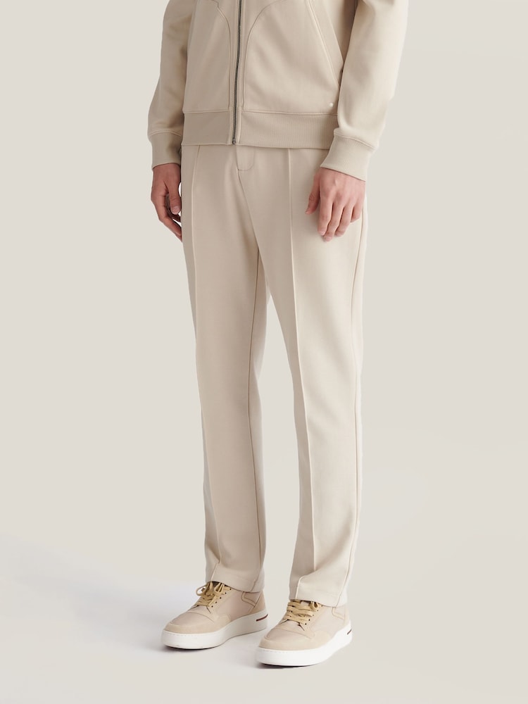 Natural - Peckham Rye Jersey Interlock Trousers - Larawan 1 ng 9