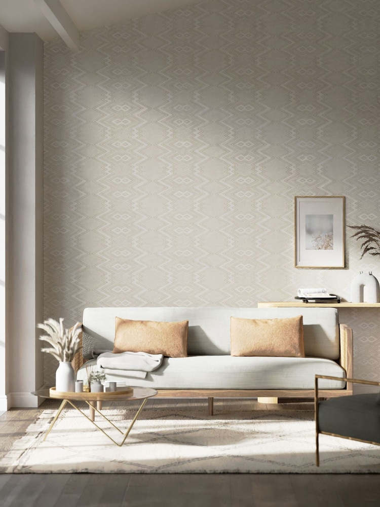 Harlequin White Ankara 10.05M Wallpaper - Image 1 of 4 Harlequin White Ankara 10.05M Wallpaper - Image 1 of 4