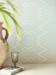 Harlequin White Ankara 10.05M Wallpaper - Image 2 of 3