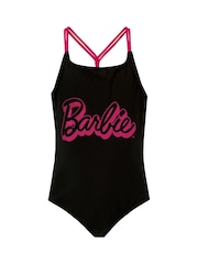 Character Black Kids Barbie Swimsuit - Image 1 of 5