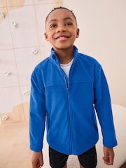 Cobalt Blue Zip-Up Fleece Jacket With Pockets (3-16yrs) - Image 1 of 3