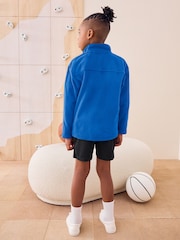 Cobalt Blue Zip-Up Fleece Jacket With Pockets (3-16yrs) - Image 2 of 3
