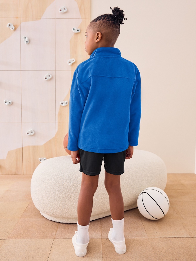 Cobalt Blue Zip-Up Fleece Jacket With Pockets (3-16yrs) - Image 2 of 3
