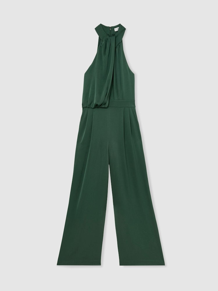 Teal Green - Reiss Finley Σατέν Ολόσωμη φόρμα Φαρδιά γραμμή - Εικόνα 2 του 9