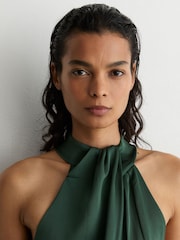 Teal Green - Reiss Finley Σατέν Ολόσωμη φόρμα Φαρδιά γραμμή - Εικόνα 3 του 9