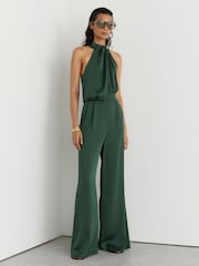 Teal Green - Reiss Finley Σατέν Ολόσωμη φόρμα Φαρδιά γραμμή - Εικόνα 4 του 9