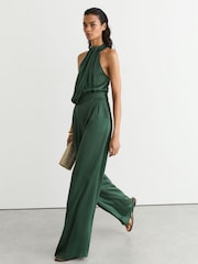 Teal Green - Reiss Finley Σατέν Ολόσωμη φόρμα Φαρδιά γραμμή - Εικόνα 5 του 9