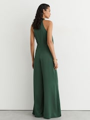 Teal Green - Reiss Finley Σατέν Ολόσωμη φόρμα Φαρδιά γραμμή - Εικόνα 7 του 9