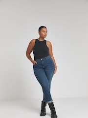 Simply Be Blue Authentic 24/7 Mid Boyfriend Jeans - Image 2 of 6