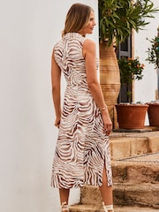 Rochie tip cămașă Sosandar Fără mânecă Jerseu - Image 2 of 5