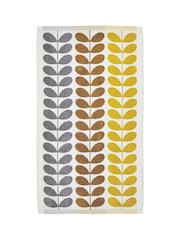 Orla Kiely Yellow Trio Stem 100% Cotton Towel - Image 6 of 6