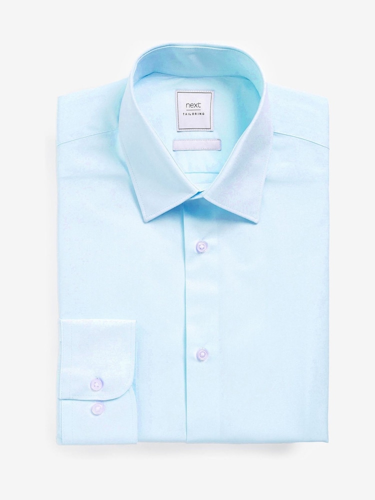 Wit/lichtblauw/lichtroze - Slim Fit - Verpakking van 3 eenvoudig te strijken nette Oxford-overhemden met enkele manchetten - Image 11 of 13
