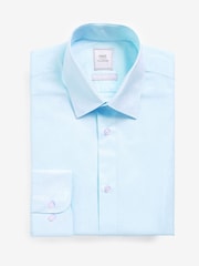 White/Light Blue/Light Pink Slim Fit Easy Care Single Cuff Oxford Smart Shirts 3 Pack - Image 19 of 20
