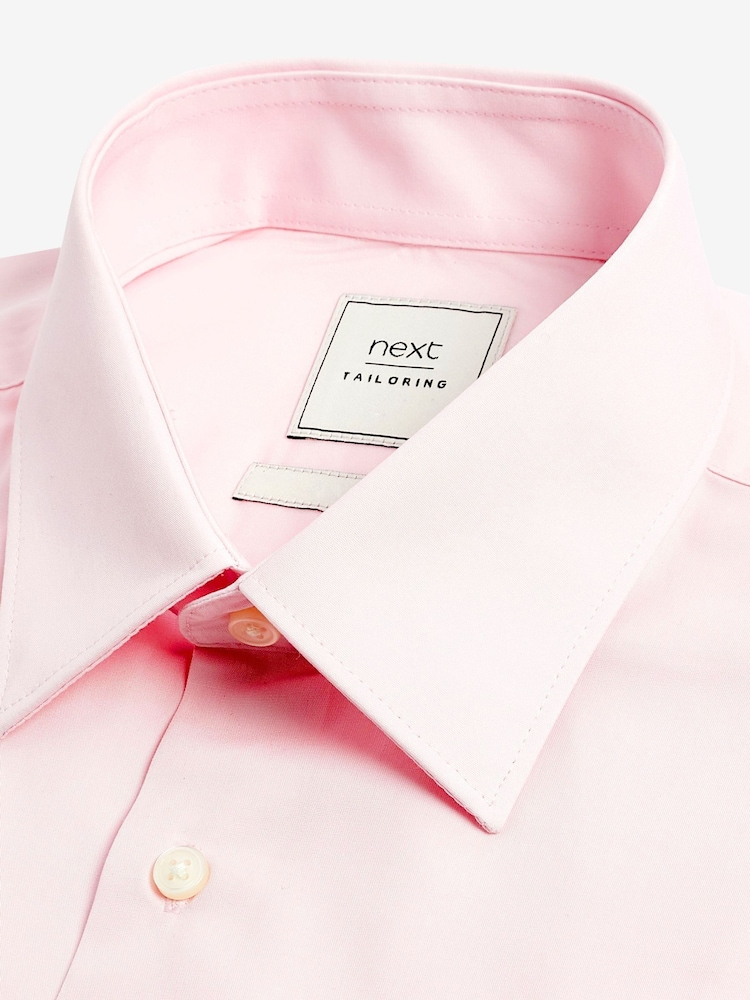 Wit/lichtblauw/lichtroze - Slim Fit - Verpakking van 3 eenvoudig te strijken nette Oxford-overhemden met enkele manchetten - Image 9 of 13