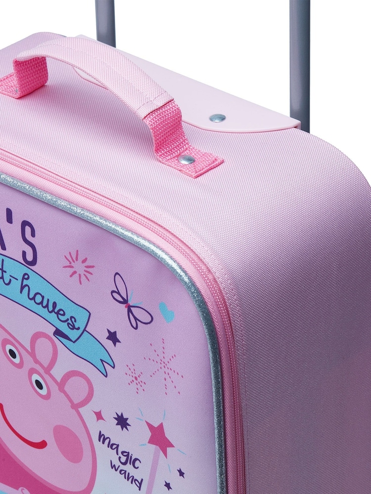 Character Pink Peppa Pig Trolley Bag - Image 5 of 5