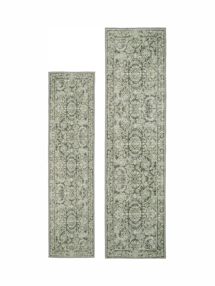 kukoon Green Washable Soft Pippa Motif Runner - Image 6 of 6 kukoon Green Washable Soft Pippa Motif Runner - Image 6 of 6