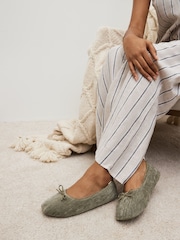 Green Ballerina Slippers - Image 1 of 7
