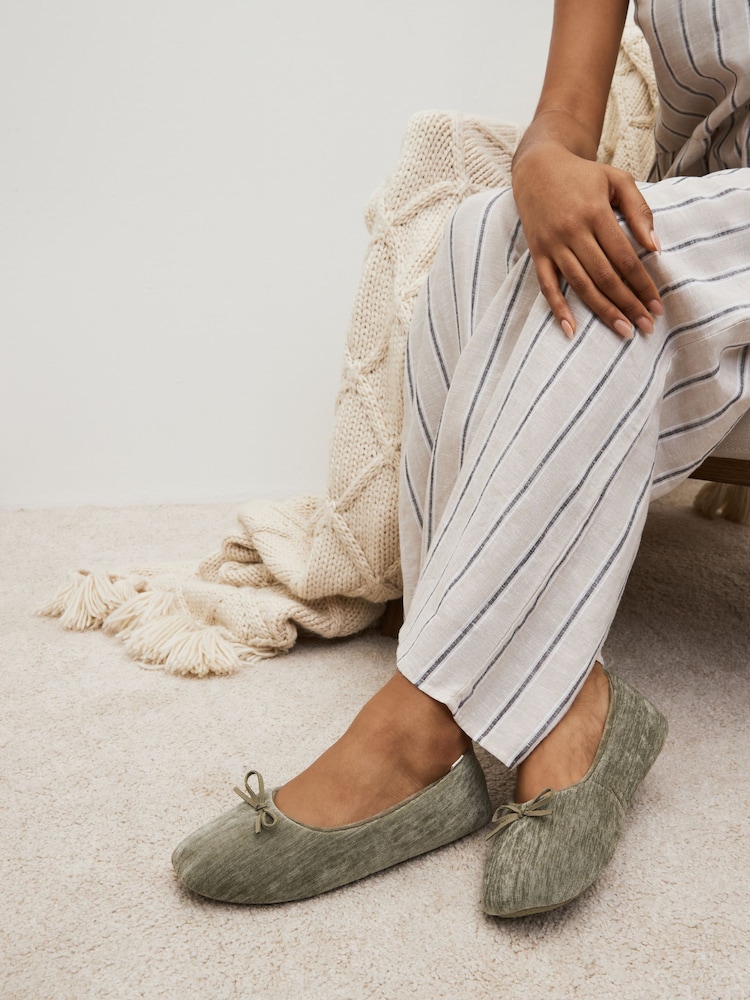 Green Ballerina Slippers - Image 1 of 7