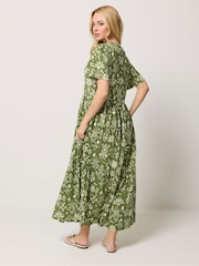 M&Co Green Notch Neck Dress - Image 3 of 5