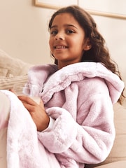 Pink Soft Touch Fleece Dressing Gown (9mths-16yrs) - Image 4 of 6