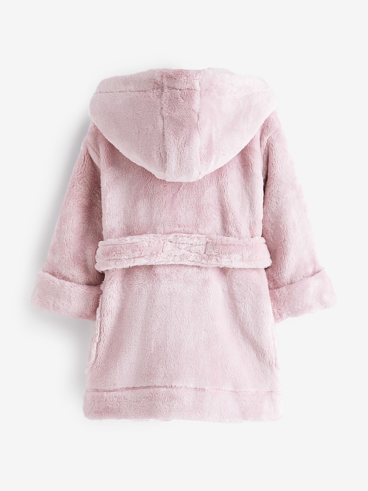 Pink Soft Touch Fleece Dressing Gown (9mths-16yrs) - Image 6 of 6