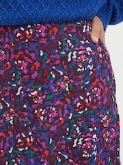 FatFace Purple Naomi Abstract Midi Skirt - Image 5 of 6