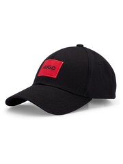 HUGO Black Logo 100% Cotton Cap - Image 1 of 5