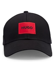 HUGO Black Logo 100% Cotton Cap - Image 2 of 5
