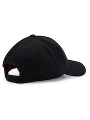 HUGO Black Logo 100% Cotton Cap - Image 3 of 5