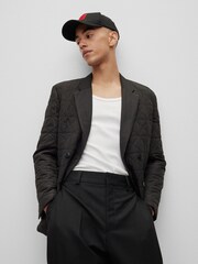 HUGO Black Logo 100% Cotton Cap - Image 5 of 5
