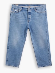Levi's® Blue Denim Curve 501® Crop Jeans - Image 4 of 6