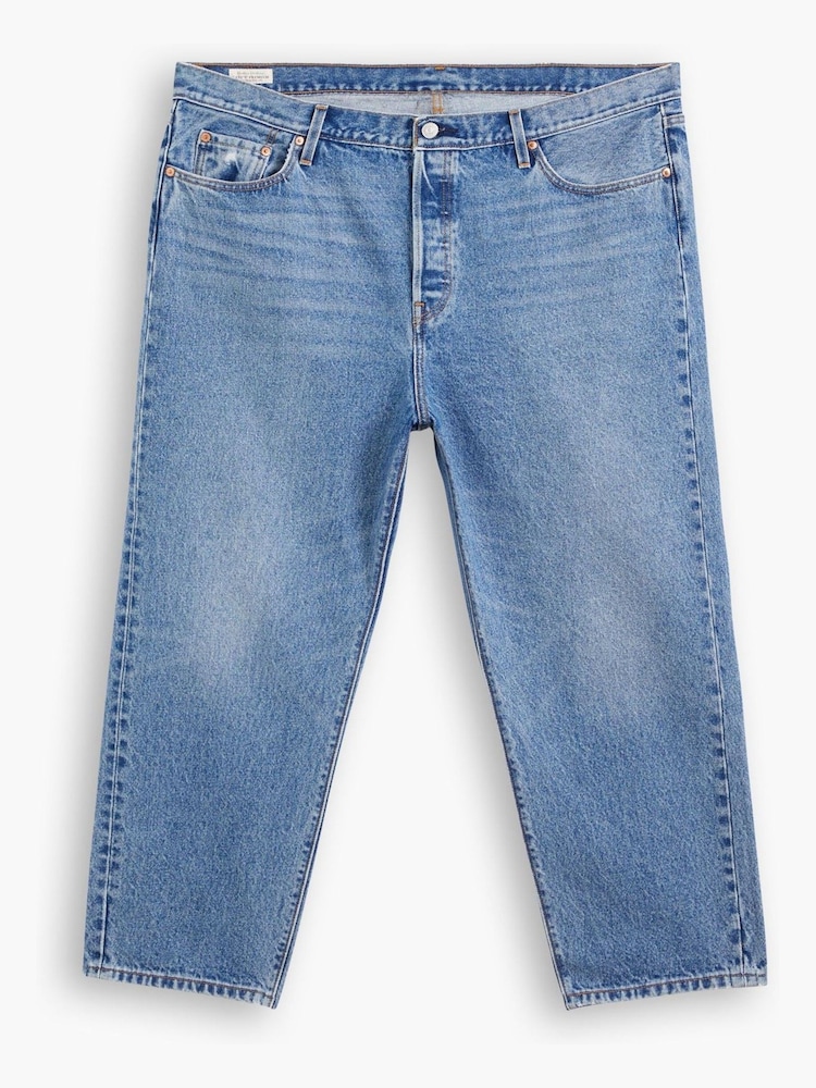 Levi's® Blue Denim Curve 501® Crop Jeans - Image 4 of 6