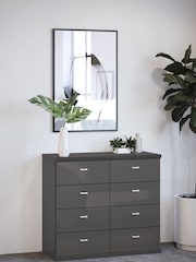 Wiemann Peyton Graphite 8 Drawer Glass Chest - Image 1 of 1