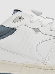Zapatillas de deporte de cordones con diseño colourblock de cuero Astor de Reiss - Imagen 6 de 6