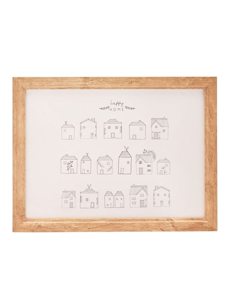 Widdop White Lap Tray Houses Tray - Image 1 of 4 Widdop White Lap Tray Houses Tray - Image 1 of 4