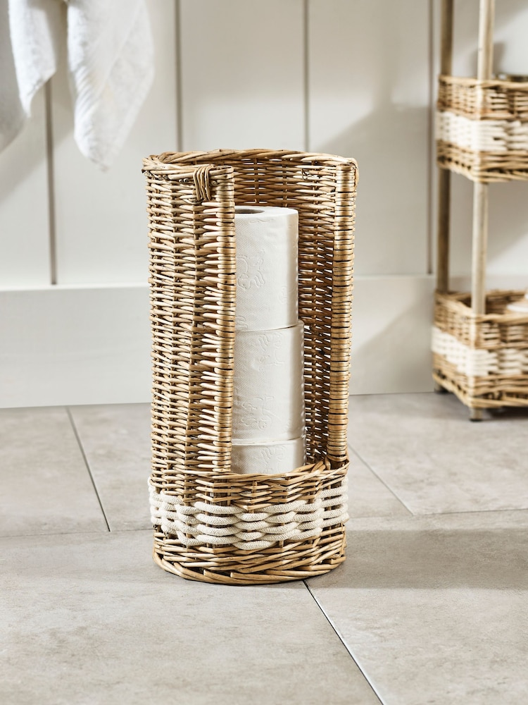 Natural Chalk Malvern Toilet Roll Storage - Image 1 of 3