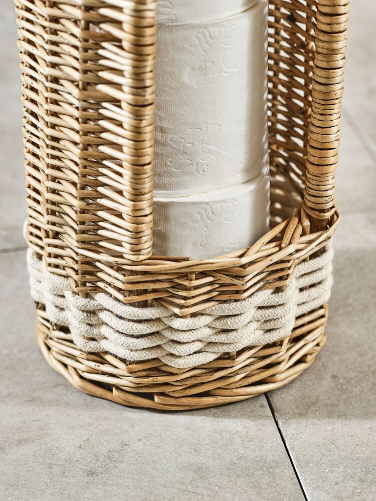 Natural Chalk Malvern Toilet Roll Storage - Image 2 of 3