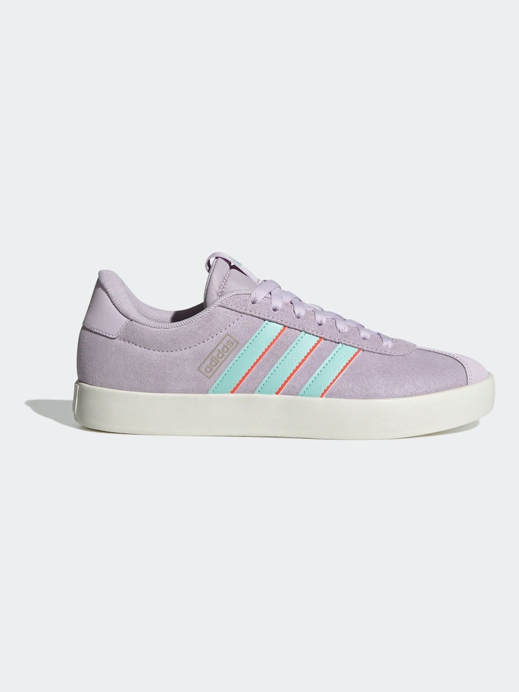 adidas Lilac Purple VL Court 3.0 Shoes - Image 1 of 9