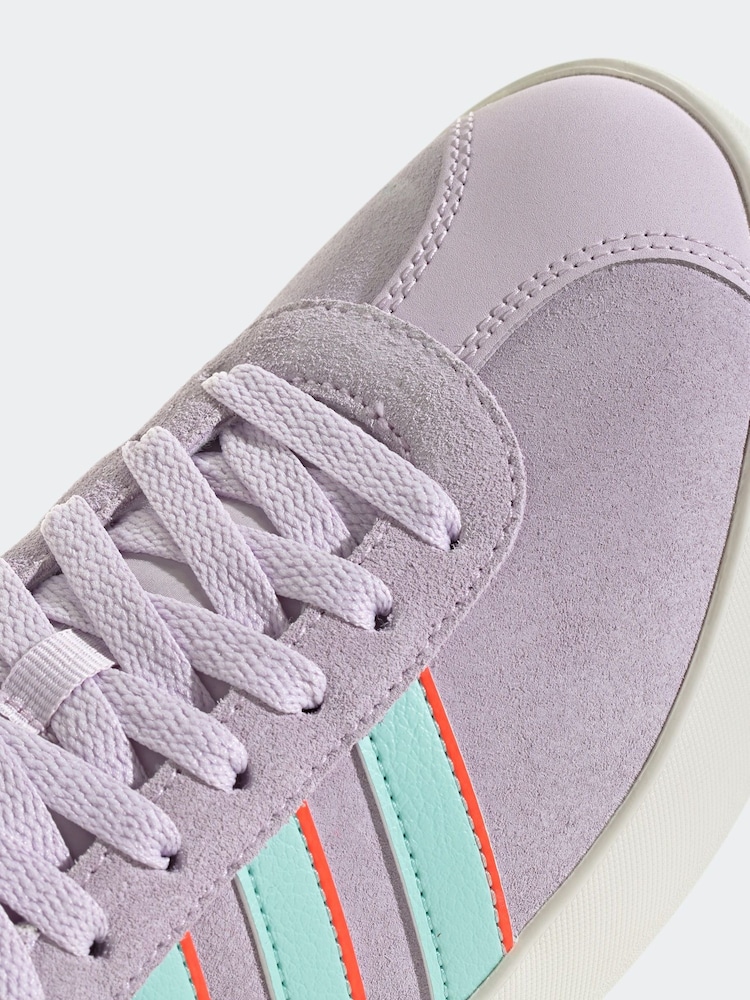 adidas Lilac Purple VL Court 3.0 Shoes - Image 9 of 9