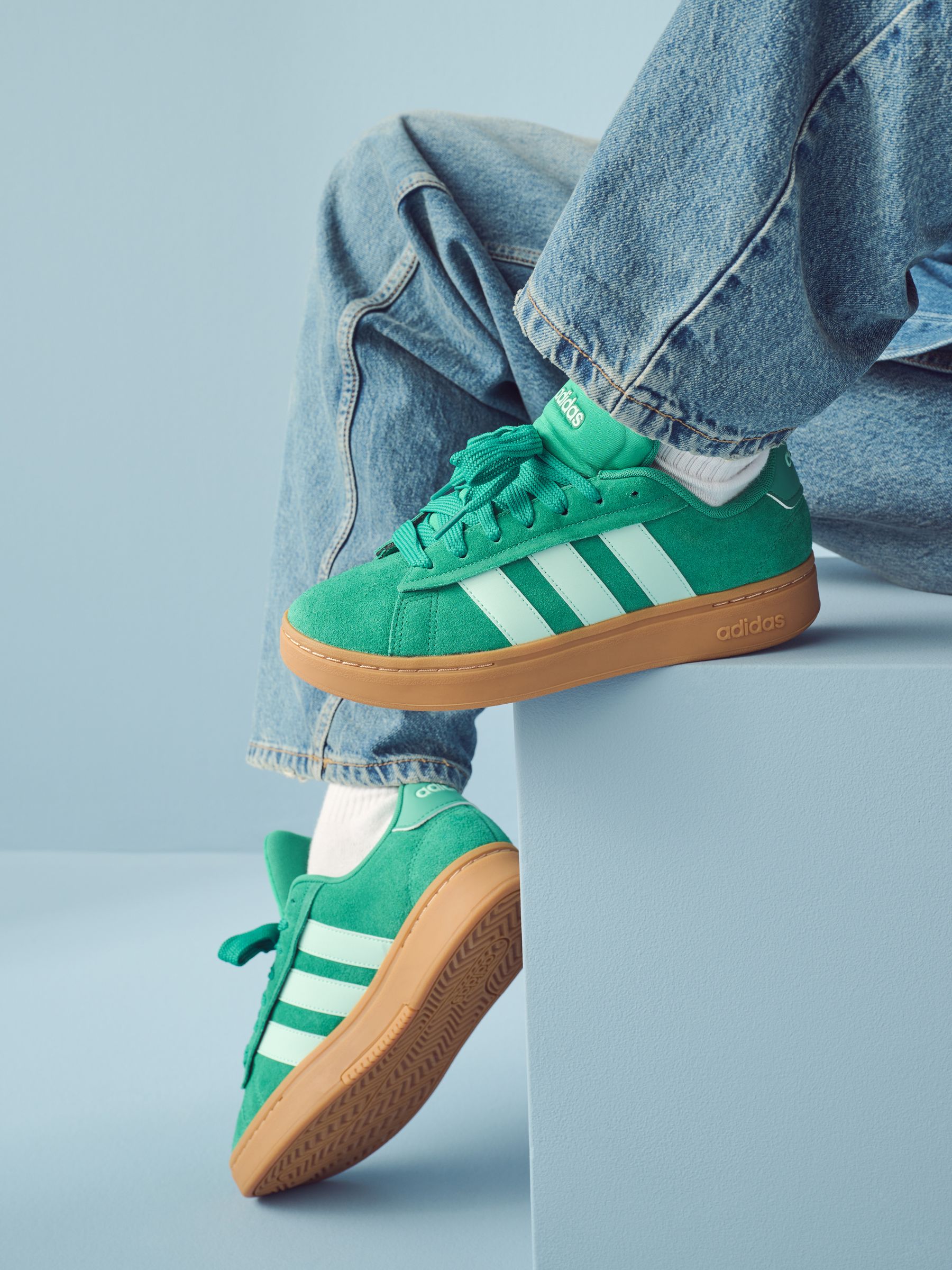 Green adidas sneaker sales