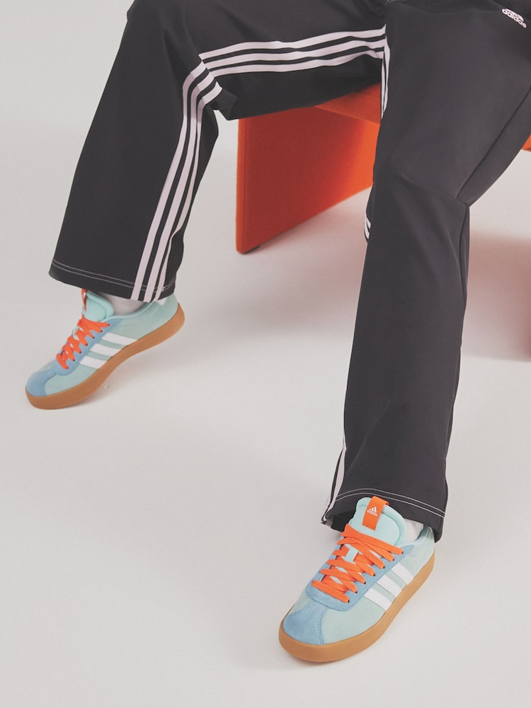adidas Blue/White VL Court 3.0 Trainers - Image 1 of 4